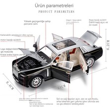 Tiandi Shop 1/24 Rolls Phantom Royce Mysari Simülasyon Alaşım Araba Modeli (Yurt Dışından)