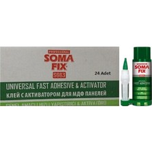 Somafix 400 + 100 ml Şeffaf Süper Hızlı Yapıştırıcı Çift Komponentli Şok Mdf Kit