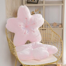 Angry Bear Store 45CM Yeni Pembe Sakura Peluş Yastık Kawaii Çiçekler Peluş Yastık Mat Yumuşan Yumuşak Kiraz Çiçeği Yastık Plushie Props (Yurt Dışından)