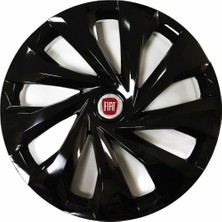 NKT GROUP Fiat Stilo Uyumlu 15 Inç Piano Black Siyah Jant Kapağı 4 Adet