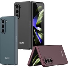 HEPTEKİLETİŞİM Samsung Galaxy Z Fold 5 Kılıf Mat Görünümlü Ultra Ince Sert Kıpta Kapak