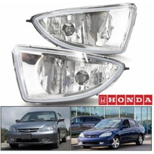 Cey Honda Civic Vtec Sağ + Sol Ön Sis Farı Sis Lambası Seti 2004-2006 (Ampullü)