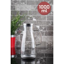 Morlimon Valentin Metal Kapak Borosilikat Cam Yağdanlık 1000 ml