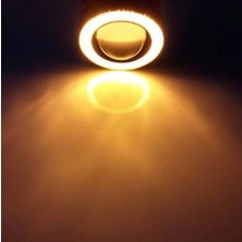 NKT GROUP 76 mm Turuncu Mercekli Angel LED Halkalı Sis Far Metal Gövde