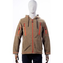 Huğlu Outdoor 6 Cepli Haki Polar Hırka XS