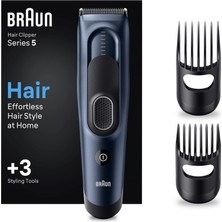 Braun Series 5 HC5350, Erkekler Için 17 Uzunluk Ayarına Sahip Saç Kesme Makinesi