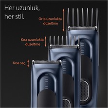 Braun Series 5 HC5350, Erkekler Için 17 Uzunluk Ayarına Sahip Saç Kesme Makinesi