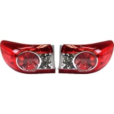 Toyota Corolla Uyumlu Sağ + Sol Dış Arka Far Stop Lambası Takım 2010-2013 (Duylu)