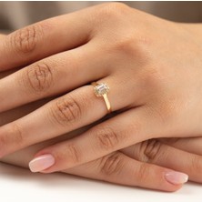 ÇGK KUYUMCULUK 14 Ayar Tektaş Altın Yüzük 14CGKYZK005