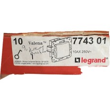 Legrand Valena 774301 Anahtar Krem Bej Çerçeve Dahil