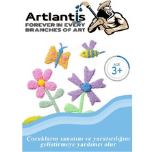 Artlantis Kurumayan Köpük Oyun Hamuru 6 Renk 1 Paket Köpük Hamur 6 Lı 6X10 gr Okul Öncesi Hobi Aktivite