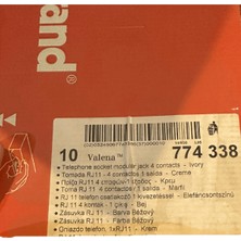 Legrand Valena 774338 RJ11 Telefon Girişi Tekli Krem Bej Çerçeve Dahil