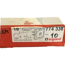 Legrand Valena 774338 RJ11 Telefon Girişi Tekli Krem Bej Çerçeve Dahil