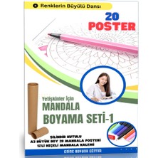 Mandala Boyama Seti-1 (20 Süper Poster Mandala)