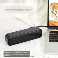 Bestone Usb Powered Soundbar Masaüstü Hoparlör Kablolu Bilgisayar (Yurt Dışından)