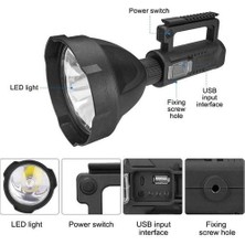Bestone Süper Parlak Projektör, Taktik Şarj Edilebilir El Spotlight Fener Led El Feneri, Tripod Usb Çıkışlı, Çalışma Işığı (Yurt Dışından)