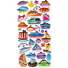 Sticker Kabartmalı Stiker Defter, Planlayıcı Etiket (LIMLRA-045) - 17X9 cm - Gemi