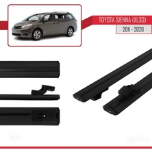 Apline Toyota Sienna (XL30) 2011-2020 Arası ile Uyumlu Basıc Model Ara Atkı Tavan Barı Siyah