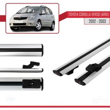 Toyota Corolla Verso (AR10) 2002-2003 Arası ile Uyumlu Basıc Model Ara Atkı Tavan Barı Gri