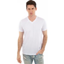 Story Of Basics V Yaka, Kısa Kollu Erkek T-Shirt