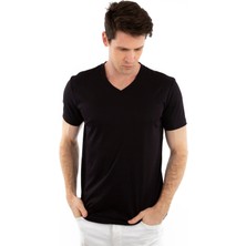 Story Of Basics V Yaka, Kısa Kollu Erkek T-Shirt