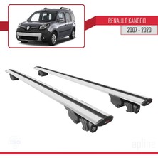 Renault Kangoo 2007-2020 Arası ile Uyumlu Hook Model Anahtar Kilitli Ara Atkı Tavan Barı Gri