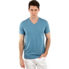 Story Of Basics V Yaka, Kısa Kollu Erkek T-Shirt