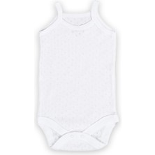 Novibaby Jakarlı İp Askılı Bebek Atlet Body Zıbın Çıtçıtlı 100% Pamuk