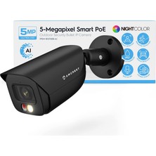 Amcrest 5mp Ip Poe Aı Kamera, Siyah