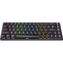 Rampage Rebel Siyah Low Profile Blue Switch Us Layout Rainbow Mekanik Gaming Oyuncu Klavye