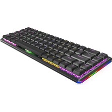 Rampage Rebel Siyah Low Profile Blue Switch Us Layout Rainbow Mekanik Gaming Oyuncu Klavye