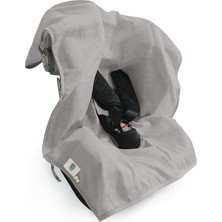 Deux Lapins Puset & Oto Koltuk Örtüsü - Cotton Grey