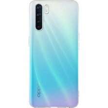 Case World Caseworld Oppo A91 Kapak 1mm Süper Silikon Şeffaf Kılıf