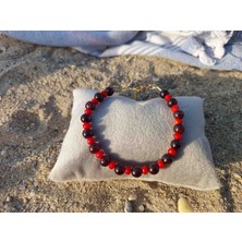 Kirke Stone Lal (Garnet) ve Mercan Bileklik
