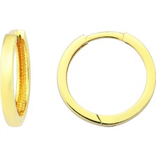 Altın Sepeti Altın Düz Halka Küpe