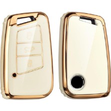 Pelit Otomotiv Volkswagen Skoda  Seat Süperlüx  Anahtar Kılıfı Beyaz