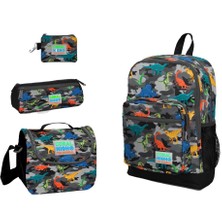 Coral Hıgh Jurasicpark Temalı Ilkokul Çanta Seti-Dört Parçalı Set