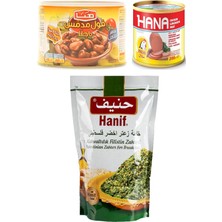 Hanif Filistin Zahter 400 gr + Hana Bakla Konservesi 400 gr + Hana Salam 200GR