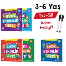 3-6 Yaş Evde Etkinlik Seti Yaz-Sil Kitaplar