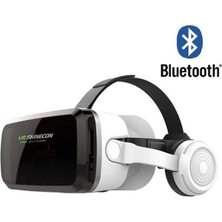 VR SHINECON G04BS Kulaklıklı Uyumlu Kablosuz Bluetooh Versiyon 3D Vr Gözlükleri 4.5-6.7 Inch