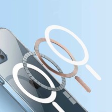 Royaleks Iphone 14 Kılıf Kamera Lens Korumalı Magsafe Destekli Şeffaf Darbe Emici Sert Kapak