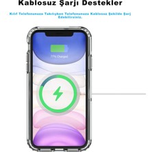 Royaleks Iphone 12 Kılıf Kamera Lens Korumalı Magsafe Destekli Şeffaf Darbe Emici Sert Kapak