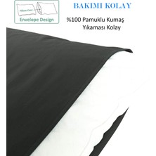 Zeren Home %100 Pamuklu 50X70 Yastık Kılıfı Pillow Case 3lü Paket