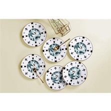 Porland Palms Düz Tabak 21 cm 6'lı