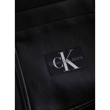 Calvin Klein Jeans Normal Gömlek Yaka Düz Siyah Kadın Gömlek J20J221592