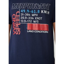 Murphy&nye Bisiklet Yaka Düz Lacivert Erkek T-Shirt Rode T-Shırt