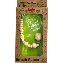 Baby Dcey Doğal Ahşap Emzik Askısı