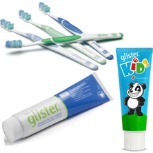 Amway Glister Çocuk Fırçası 4 Adet-Glister Çocuk Diş Mcunu ve Seyahat Tipi Macun