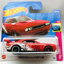 Hot Wheels New - Yeni Dodge Challenger Drift Car Red 1:64 Ölçek Hot Wheels Marka 3/5