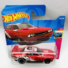 Hot Wheels New - Yeni Dodge Challenger Drift Car Red 1:64 Ölçek Hot Wheels Marka 3/5